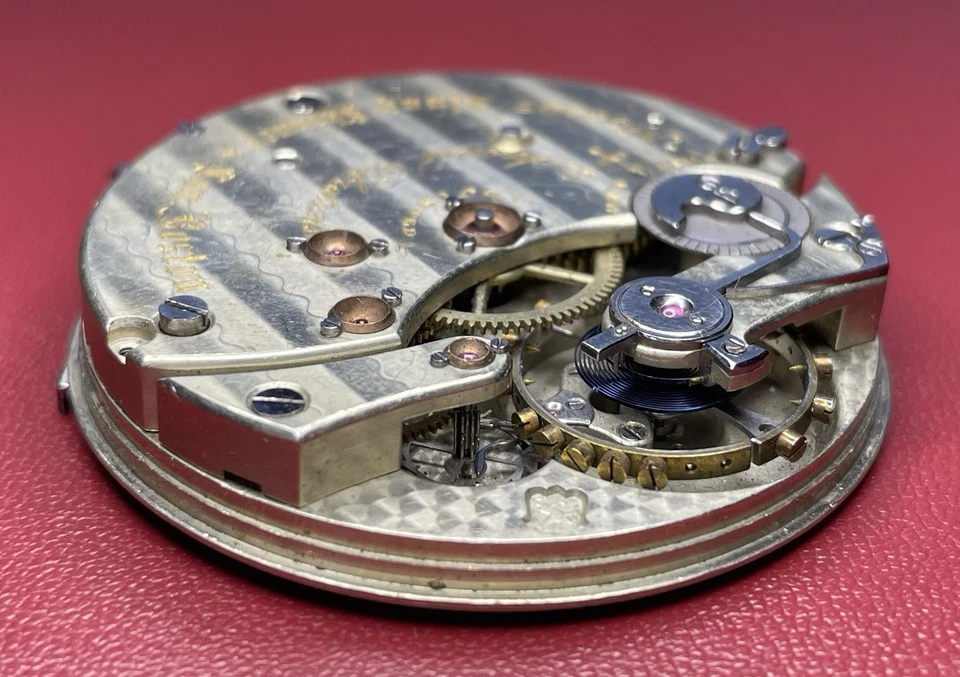 Alvah Skinner & Son Boston Key-Wind Pocket Watch Movement Isochronal Vibrations - Image 4 of 4