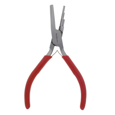 The Beadsmith 3-Step Round/Concave Hollow Pliers Creates 3-4-5Mm Loops Wire
