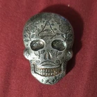 Monarch Metals Silver 2 Troy Ounce .999 Fine Sugar Skull Bullion Bar