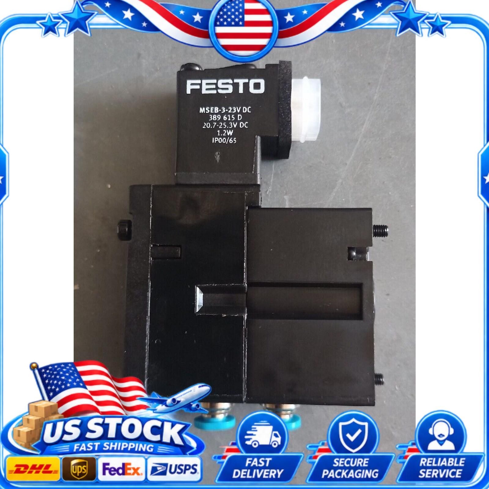 US FREE TAX New Festo MEBH-4/2-QS-4-SA Solenoid Valve