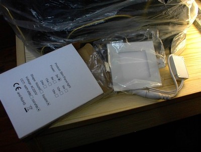 ^^^  10  x  Slim Panel Light - weiß - quadratisch ca. 8,5 x 8,5 cm -  3 W   ^^^