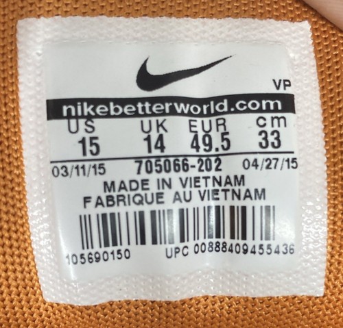 2015 Nike Air Python Iridiscente Talla 15 705066 202 Tenis de Cuero ¡Sin Plantillas! - Imagen 11 de 23
