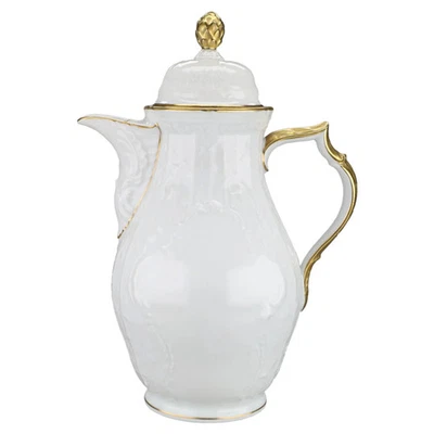 Rosenthal Sanssouci weiß Poliergoldband 2-3 mm Kaffeekanne - Bild 1 von 2