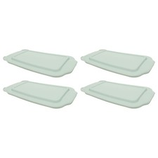 Pyrex 232-PC 2-Quart Sage Green Food Storage Replacement Lid 4-Pack 