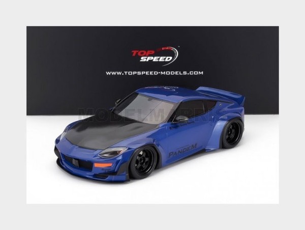 Mini-Gt TS0530 Nissan Fairlady Z (RZ34) Pandem Coupe 2023 Blau 1/18-image