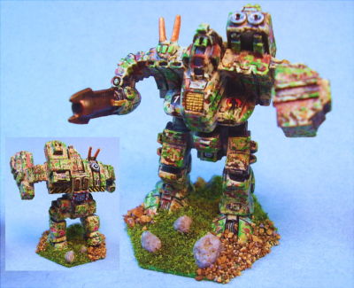 Battletech painted Patriot battlemech WL