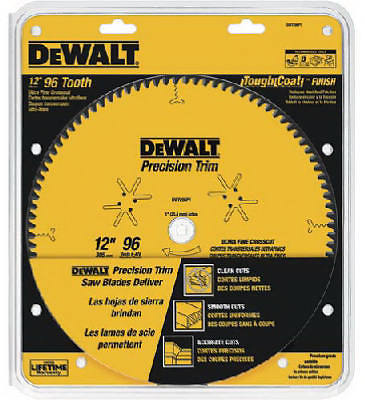 DEWALT ACCESSORIES Fine Crosscut Blade, 12-In., 96-Teeth DW7296PT DEWALT DEWALT DEWALT ACCESSORIES Fine Crosscut Blade, 12-In., 96-Teeth DW7296PT e80f58