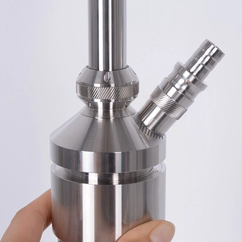 Cachimba Shisha. "Completo de acero inoxidable de alta resistencia + estuche, manguera única, 20"" de alto" Foto 4 de 4