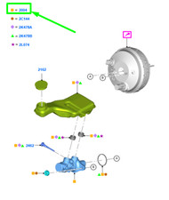 Maître-cylindre de frein Ford MONDEO
