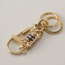 Handmade Brass Keychains Keyrings Belt Clip Wallet Bag Car Key Chain Holder US