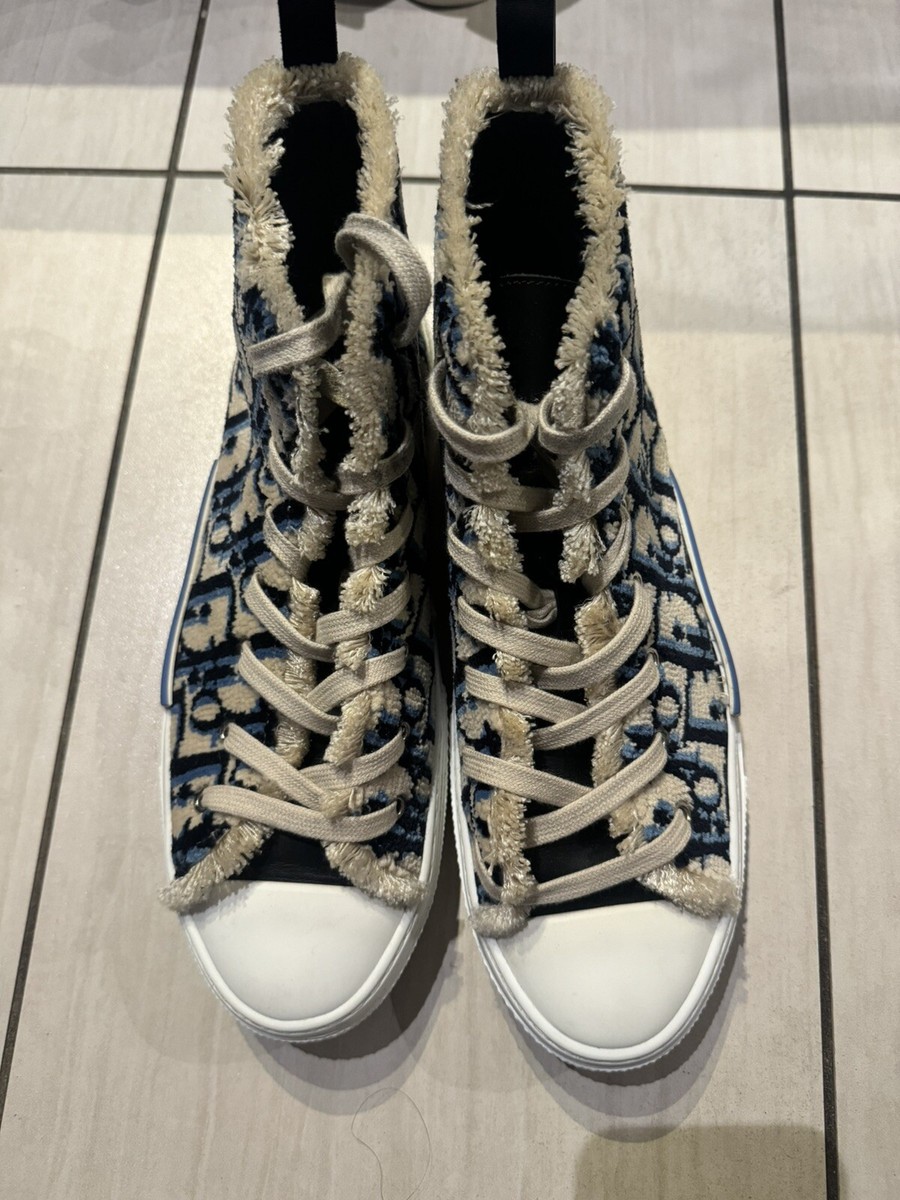 Great Condition | Authentic Dior B23 High Top Sneaker Oblique