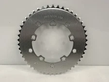 Vintage Pro Neck BMX Racing 47t Chainring 110 Silver USA NOS