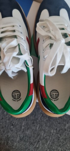 Authentic Tory Burch Block Suede And Leather Sneakers - Picture 7 of 12
