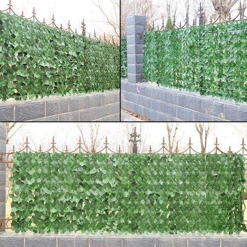3-18M Artificial Hedge Garden Fake Ivy Leaf Privacy Fence Screening Wall Panel - Picture 7 of 26