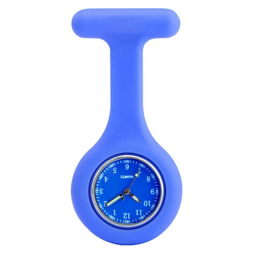 Silicone Nurse Watch Brooch Tunic Fob Nursing Pendant Clip Quartz Watches - Picture 4 of 20