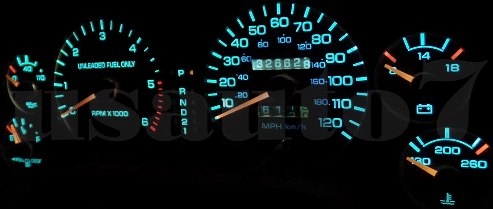 Dash Instrument Cluster Gauge WHITE LED LIGHT KIT Fits 94-97 Dodge Ram 1500 2500 Foto 4 de 4