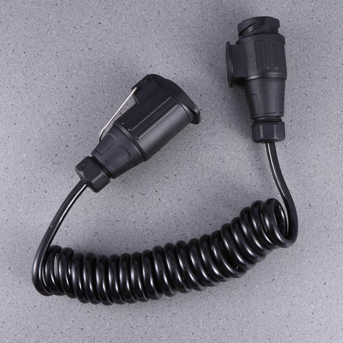 12 V Trailer Plug Cord Automotive Electrical Truck Spring Coiled Cable - 第 1/11 張圖片