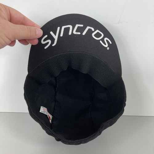 Syncros Radmütze schwarz weiß Logo Radfahren Mütze Made in USA 100% Baumwolle - Bild 15 von 18