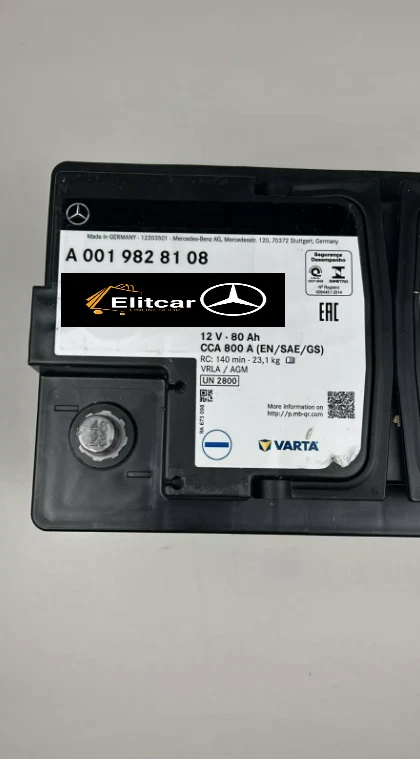 Batteria avviamento Nuova originale Mercedes Benz A0019828108 *PRODUZIONE 2025* - Immagine 2 di 4