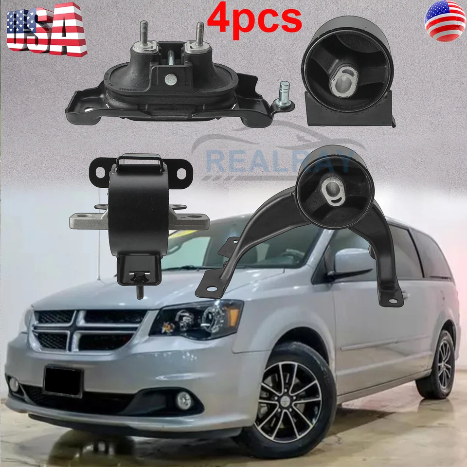 4 piezas para Dodge Grand Caravan RAM 2011-2019 C/V 3,6 L soportes de motor y transmisión Foto 2 de 4