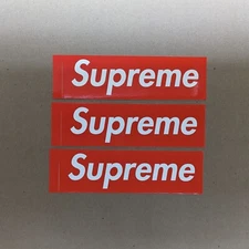 Supreme Box Logo Sticker Red Lot of 3