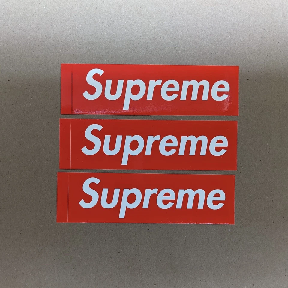 Supreme Box Logo Sticker Red Lot of 3