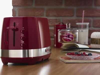 DeLonghi CTLA2003.BK Active Line 800W 2 Schlitz Toaster Brauen & Auftaufunktion