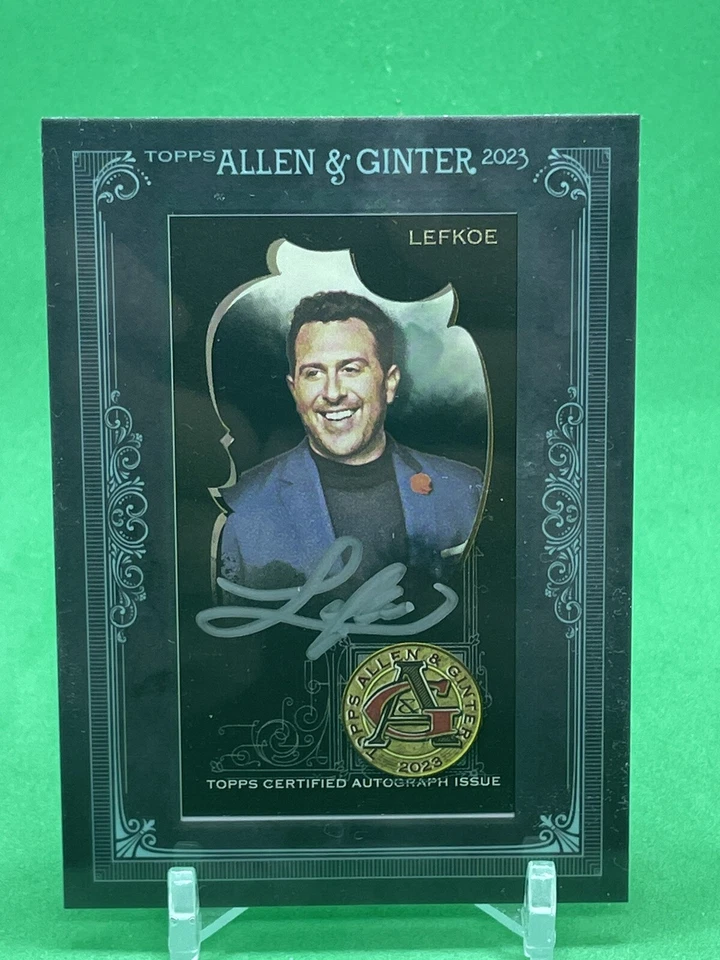 2023 Topps Allen & Ginter X Adam Lefkoe Mini AUTO Black Frame #4/25 Sportscaster - Image 4 of 4