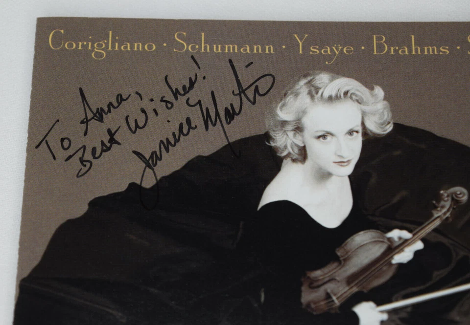 Janice Martin, Violinist - CD - Autographed 2001 Sonoris Recordings Foto 2 de 4