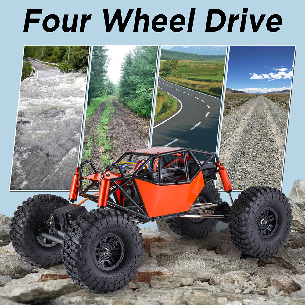 AUSTARHOBBY AX-8504 RC Car 1/10 4WD 2.4G Crawler with Tube