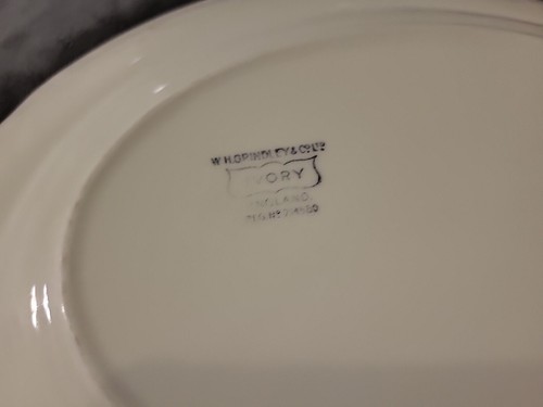 W. H. GRINDLEY Alton Sheraton Ivory Oval Serving Platter 12" Vintage - Picture 6 of 9