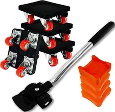 Furniture Movers with Wheels, 9 Set Furniture Lifter Tool, 360° Rotation Whee...