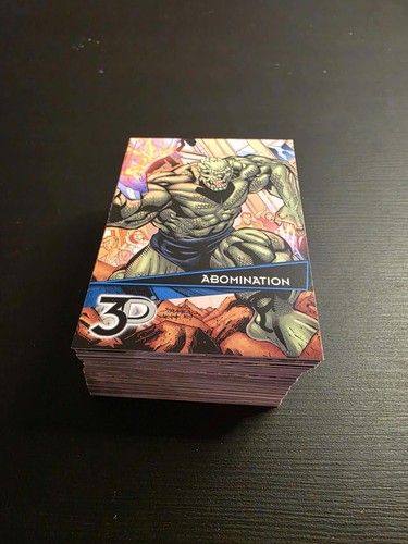 2015 Upper Deck Marvel 3D Complete 72-Card Base Set - Imagen 2 de 2