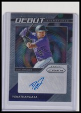 2021 Panini Prizm Yonathan Daza RC #DS-YD Debut Signatures Auto Colorado Rockies