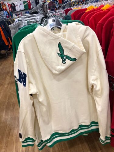 PHILADELPHIA EAGLES HOODY MENS PRO STANDARD BEIGE/KELLY GREEN - Picture 5 of 7