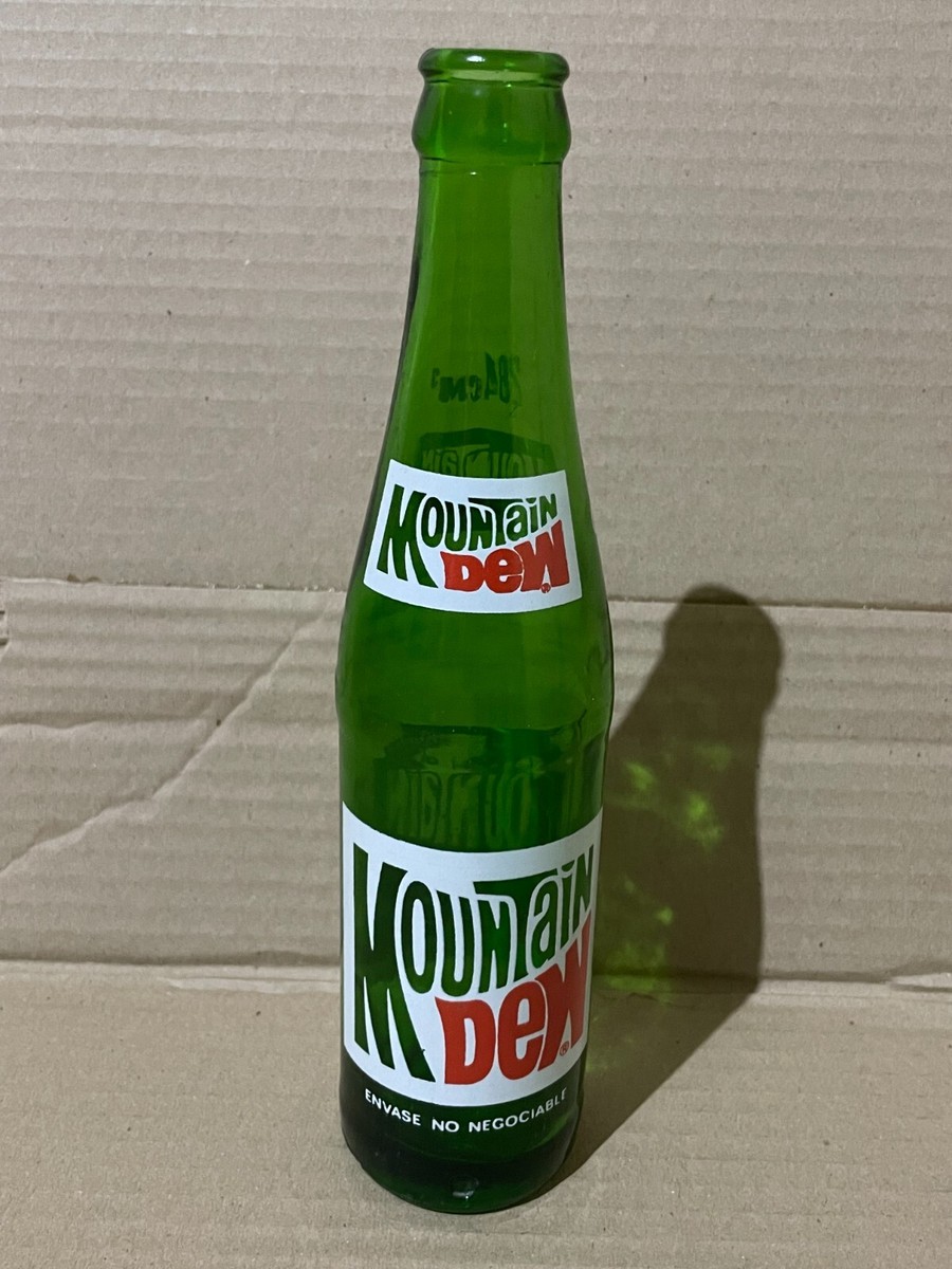 Collectible Rare Mountain Dew Glass Bottle Made In Argentina
