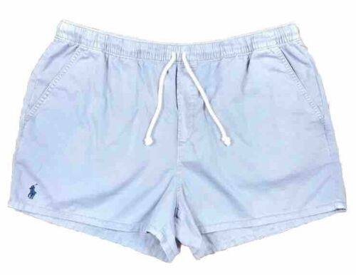 Polo Ralph Lauren Men’s Sky Blue Summer Beach Elastic Waist Casual Short Shorts