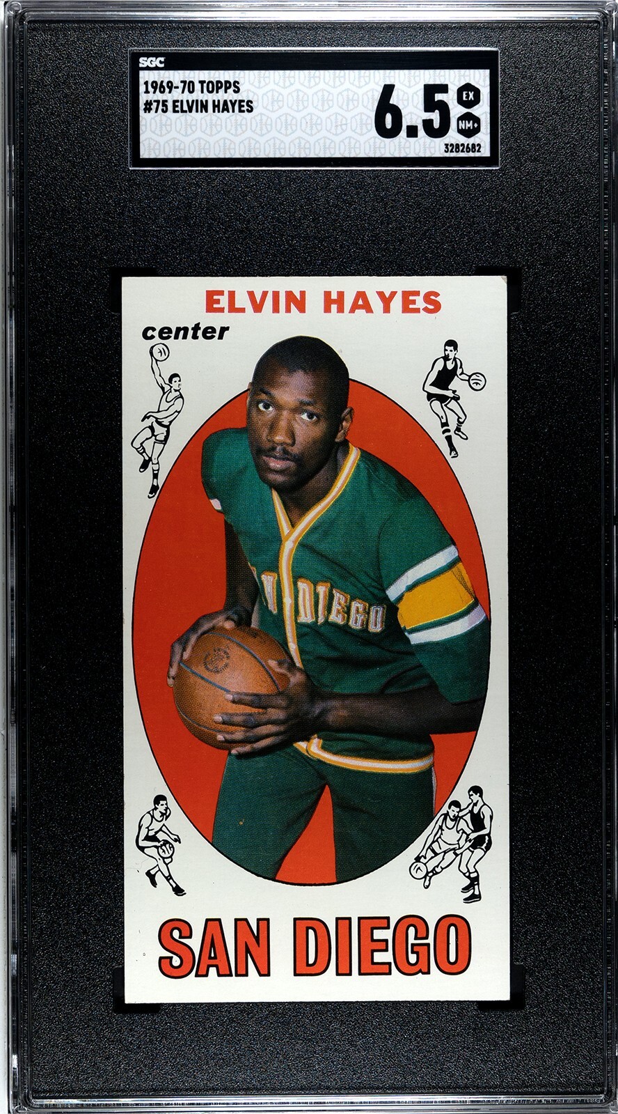 1969 Topps Basketball #75 Elvin Hayes Rookie SGC 6.5