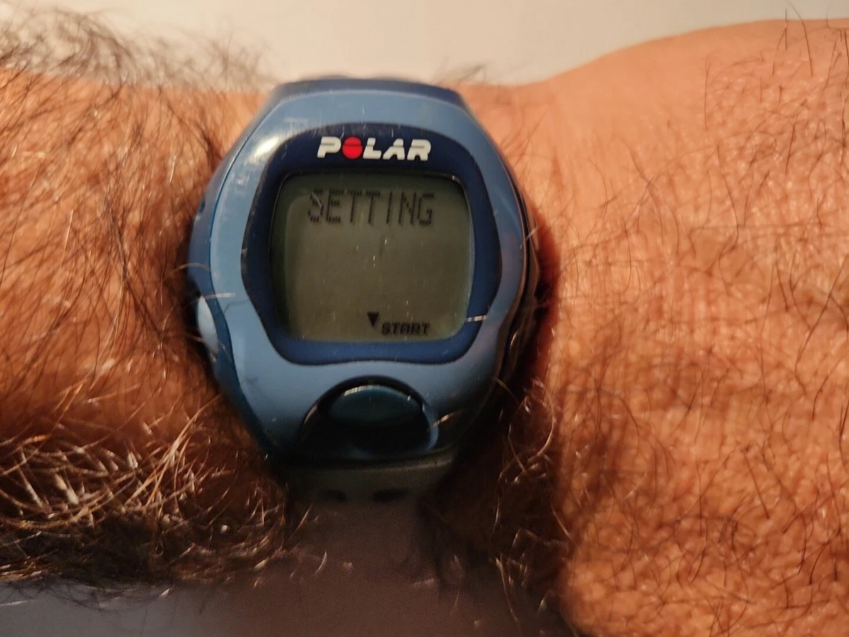 POLAR ELECTRO OY QUARTZ DIGITAL SPORT'S WATCH BLUE NEW BATTERY