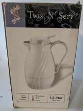 Twist N' Serve Coffee Carafe Service Ideas TNSPB40WH , 1.2 Liter, 40.1 ounces