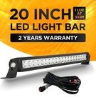 Slim 20inch LED Light Bar Combo Spot Flood Off Road Truck SUV 4x4 UTV Waterproof