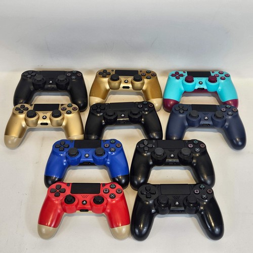 Broken Lot of 10 Sony PlayStation 4 PS4 Wireless Controllers