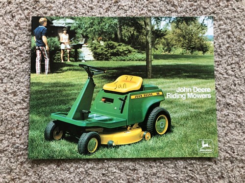 1976 John Deere Riding Mowers,  original sales literature. - Picture 1 of 6