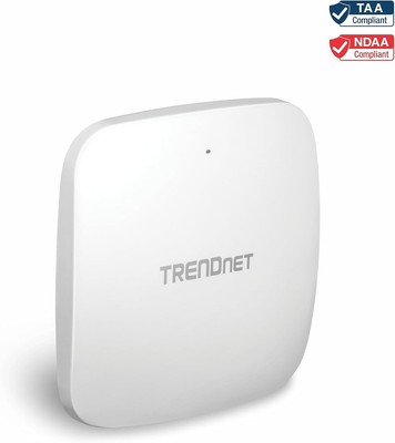 TRENDnet TEW-925DAP, AX5400 Dual Band WiFi 6 PoE+ Access Point