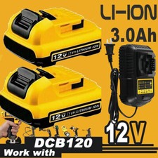 ReplacementFor Dewalt Battery DCB120 12V 3.0Ah 12Volt Max Lithium DCB124 Charger