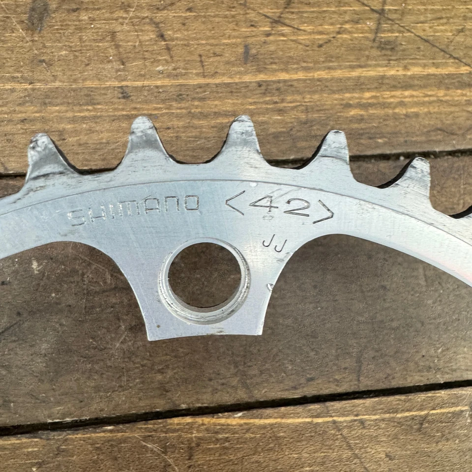 Vintage Shimano 600 42t Chainring 600 42 Tooth 130 BCD FC-6207 80s Fits Dura Ace - Image 2 of 4