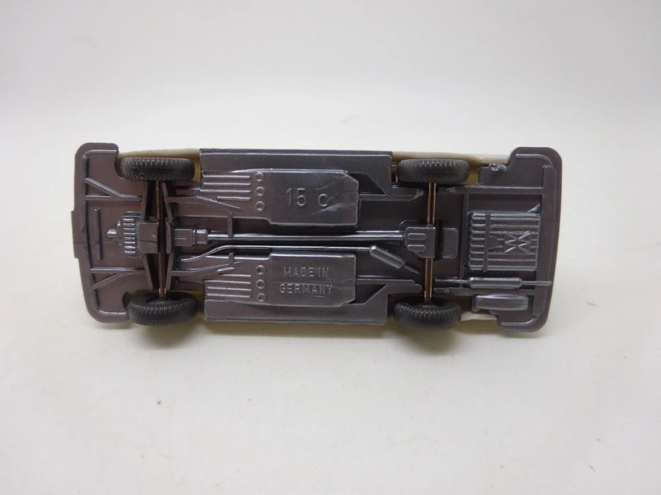 Wiking: MB 280SE Cabrio, Marrone Bianco Con 15c BP (SSK10) - Immagine 3 di 3