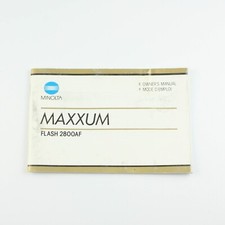 Minolta Maxxum 2900AF Flash - Instruction Manual