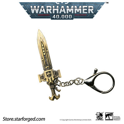 Warhammer 40k Custodes Sword Car Key Chain Ring Keyring Keychains