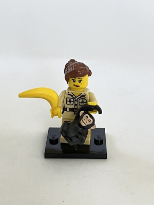 Lego ZOOKEEPER Minifigure Collectible Series 5 # 8805 w/ Monkey Banana & Base